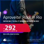 <strong>ROCK IN RIO 2024</strong>!!! <strong>APROVEITE</strong>!!! Passagens para o <strong>ROCK IN RIO</strong>! A partir de R$ 292, ida e volta, c/ taxas!