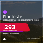 Programe-se para o SÃO JOÃO no NORDESTE (Junho)!  Passagens para <strong>Aracaju, Campina Grande, Caruaru, Fortaleza, Guanambi, Ilhéus, Imperatriz, João Pessoa,  Maceió, Natal,  Porto Seguro, Recife, Salvador, São Luís e mais!</strong> Valores a partir de R$ 293, ida e volta!