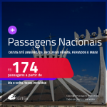 <strong>PASSAGENS NACIONAIS!</strong> Valores a partir de R$ 174, ida e volta! Datas até Janeiro/25, inclusive Férias, Feriados e mais!