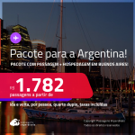 <strong>PASSAGEM + HOTEL</strong> em <strong>BUENOS AIRES</strong>! A partir de R$ 1.782, por pessoa, quarto duplo, c/ taxas!