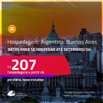 Hospedagem em <strong>BUENOS AIRES</strong>! A partir de R$ 207, por dia, em quarto duplo!