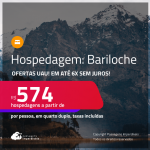 Hospedagem em <strong>BARILOCHE! </strong>A partir de R$ 574, por pessoa, em quarto duplo! Em até 6x SEM JUROS!