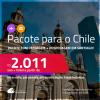 <strong>PASSAGEM + HOTEL</strong> em <strong>SANTIAGO</strong>, no <strong>Chile</strong>! A partir de R$ 2.011, por pessoa, quarto duplo, c/ taxas!