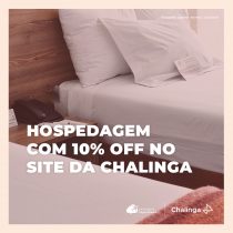 Hotel: faça sua reserva com 10% OFF no site da Chalinga