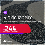 Passagens para o <strong>RIO DE JANEIRO</strong>! Datas inclusive nas Férias, Feriados e mais! A partir de R$ 244, ida e volta, c/ taxas!