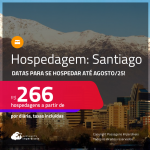 Hospedagem em <strong>SANTIAGO</strong>! A partir de R$ 266, por dia, em quarto duplo! Datas para se Hospedar até Agosto/25!