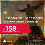 Hospedagem no <strong>RIO DE JANEIRO</strong>! A partir de R$ 158, por dia, em quarto duplo! Datas para se Hospedar até Agosto/25!