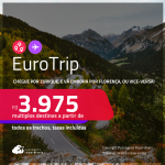 EuroTrip! Chegue por<strong> ZURIQUE</strong>, e vá embora por <strong>FLORENÇA</strong>, ou vice-versa! A partir de R$ 3.975, todos os trechos, c/ taxas! Em até 6x SEM JUROS!