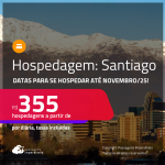 Hospedagem em <strong>SANTIAGO</strong>! A partir de R$ 355, por dia, em quarto duplo! Datas para se Hospedar até Novembro/25!